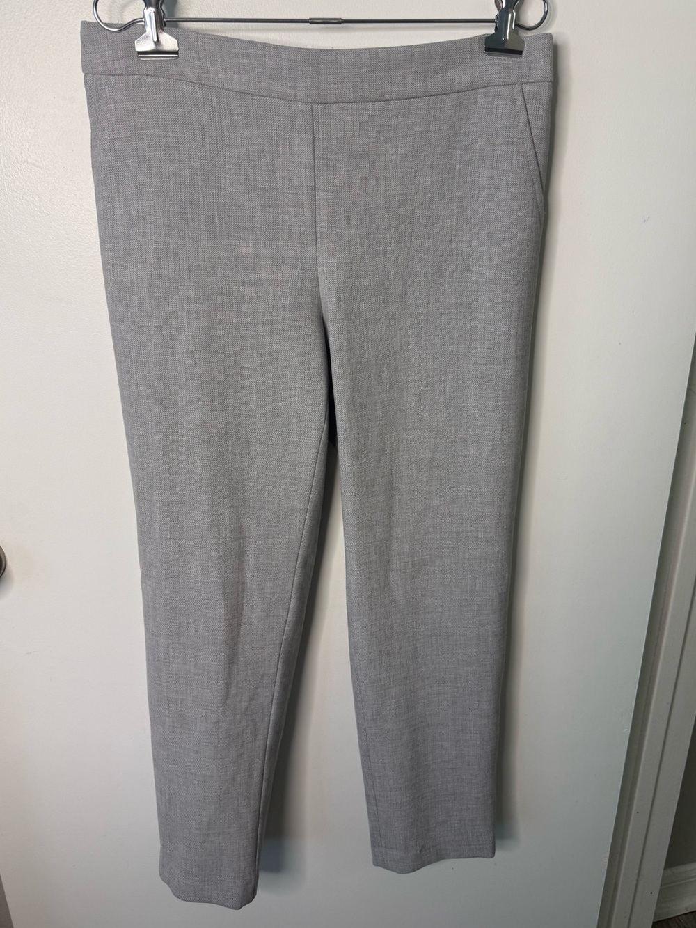 HATCH Gray Maternity Slim Ankle Pants Pull-On Stretch Soft Trousers